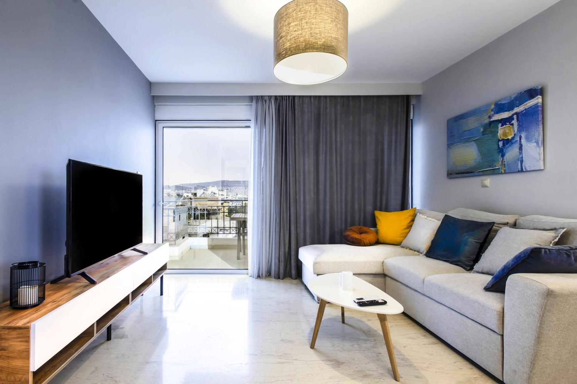 Lis153 By Smart Cozy Suites - Top Floors With Amazing City View - Available 24Hr أثينا المظهر الخارجي الصورة